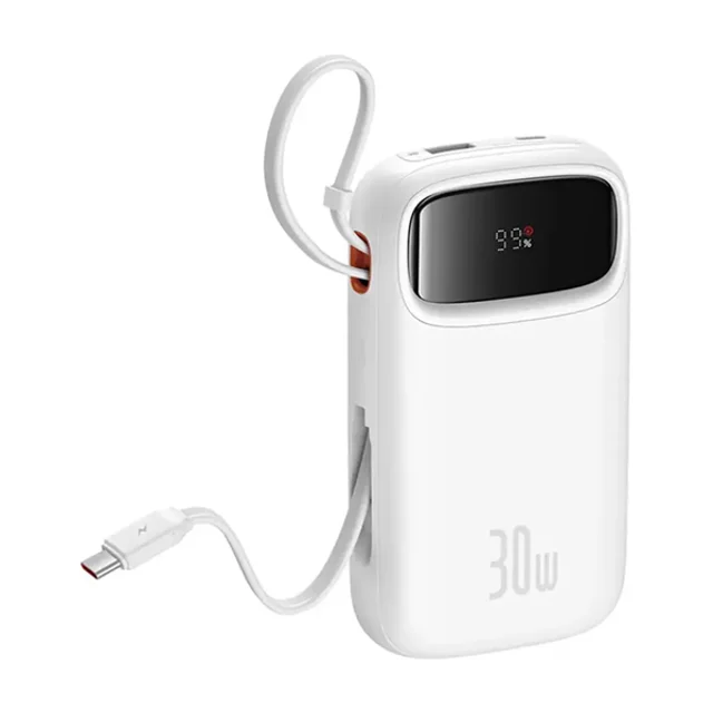 پاوربانک باسئوس P10055009213-00 رنگ سفید